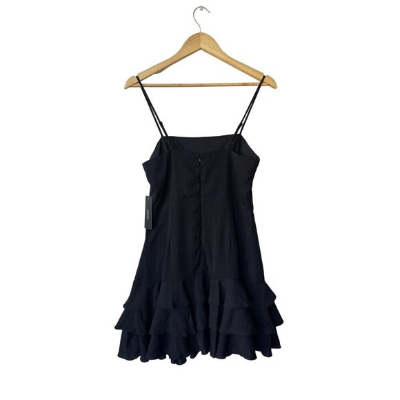 Lulu's The Best Night Dress Sz M NWT Tiered Ruffled Mini Fairy Grunge Cocktail - Picture 7 of 13